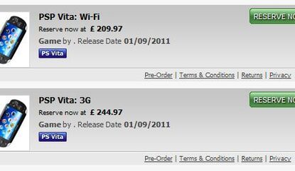 PS Vita UK Release Date and Price Listed by GameStop