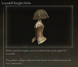 Elden Ring: 모든 풀 아머 세트 - Leyndell Knight 세트 - Leyndell Knight Helm