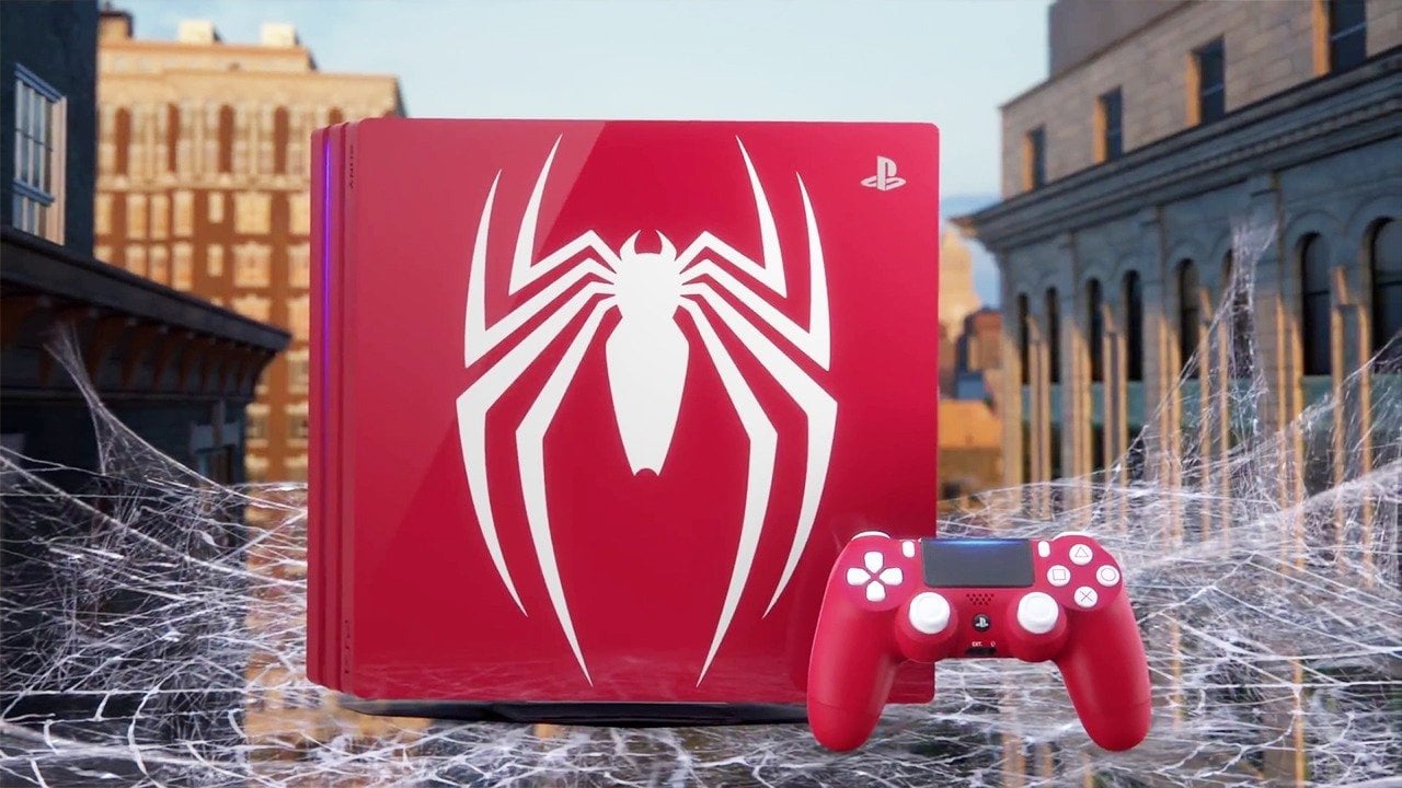 ps4 pro spiderman console
