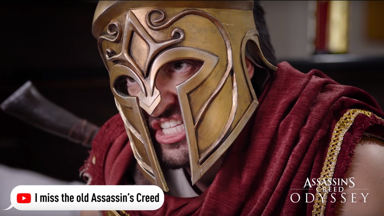 Ubisoft Jokes About Assassin's Creed Odyssey Being a 'Proper Assassin's Creed Game' | Push Square
