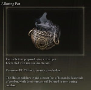 Elden Ring: All Crafting Recipes - Throwing Pots - Alluring Pot