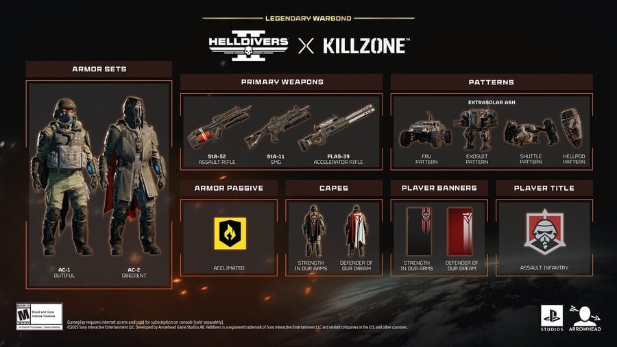 Helldivers 2 x Killzone Warbond 2