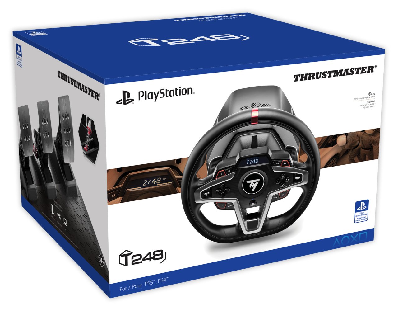 Thrustmaster T248 PC/PS4/PS5対応 レーシングコントローラー 