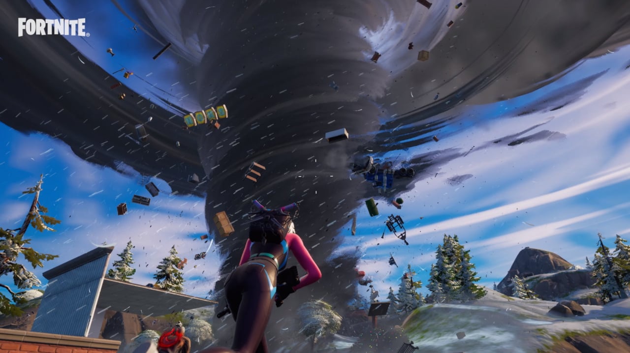 Tornadoes and Thunderstorms Are Forming in Fortnite on PS5, PS4
