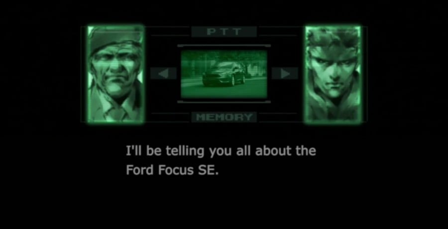 Metal Gear Solid Ford Commercial