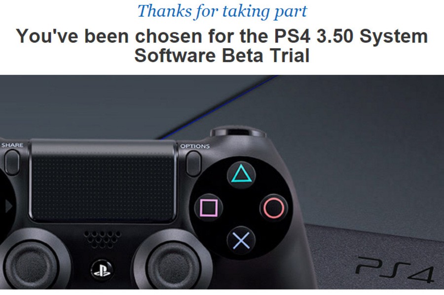 PS4 PlayStation 4 Firmware Updates Betas 1