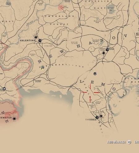 Red Dead Redemption 2 Poisonous Trail Treasure Map Locations - Guide ...