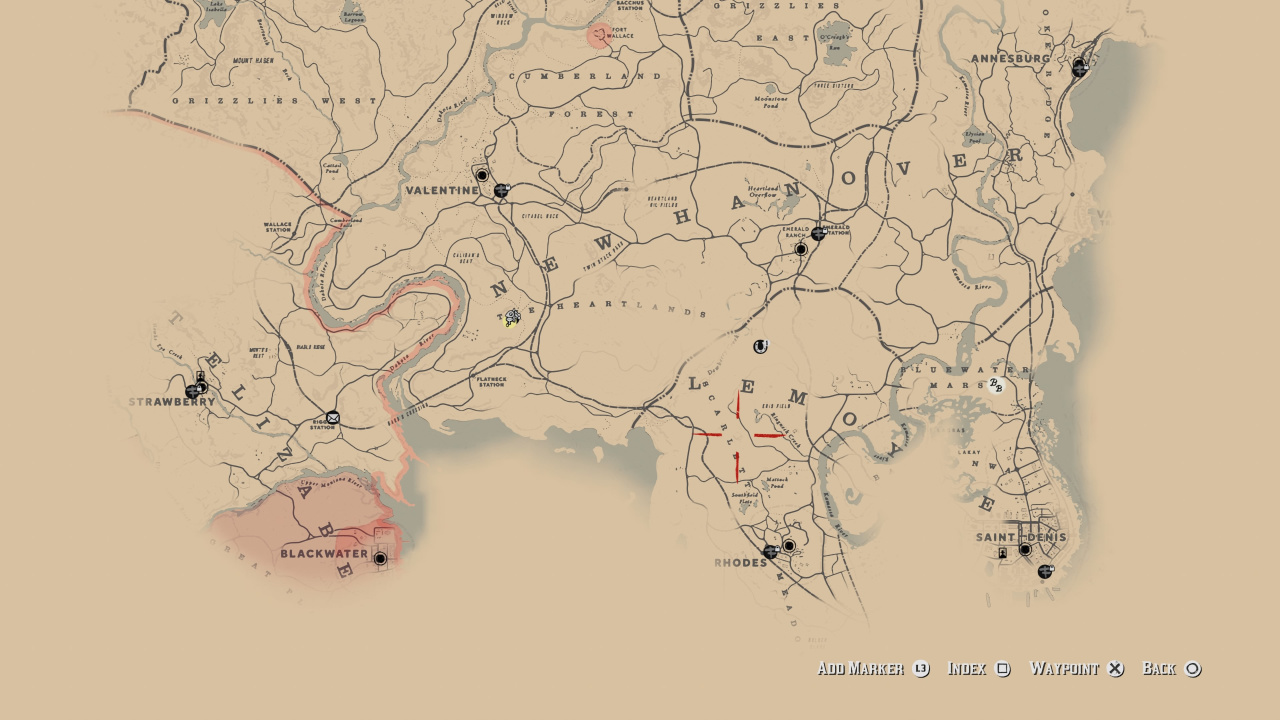 Poisonous Trail Treasure Map Location in Red Dead Redemption 2 - Your Games  Tracker