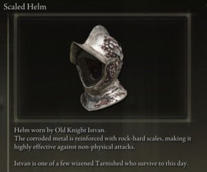 Elden Ring: 모든 풀 아머 세트 - Scaled Set - Scaled Helm