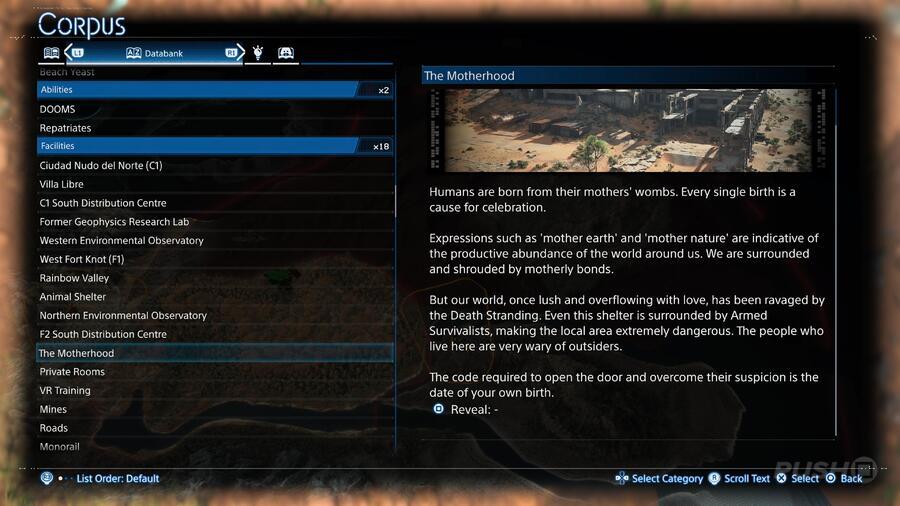 Death Stranding 2: The Motherhood Passcode Solution 2