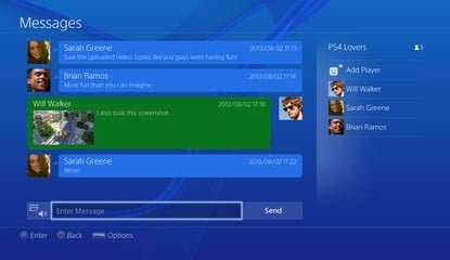 PS4 Messages Significantly Improved with Firmware Update 2.02