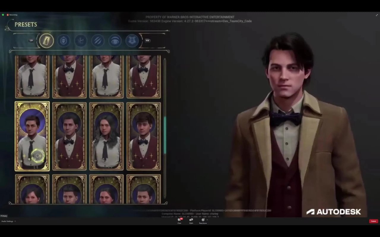 will hogwarts legacy have character creation