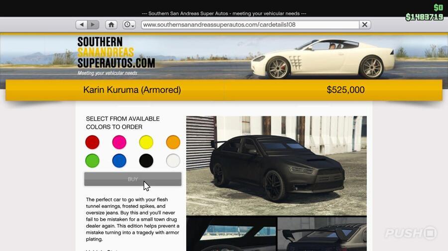 GTA Online Best Cars and Vehicles to Buy Guide Karin Kuruma Armored