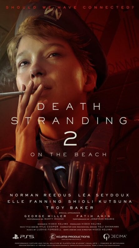 Gallery: Death Stranding 2: On the Beach's PS5 Movie Posters Reveal Elle Fanning, More 3