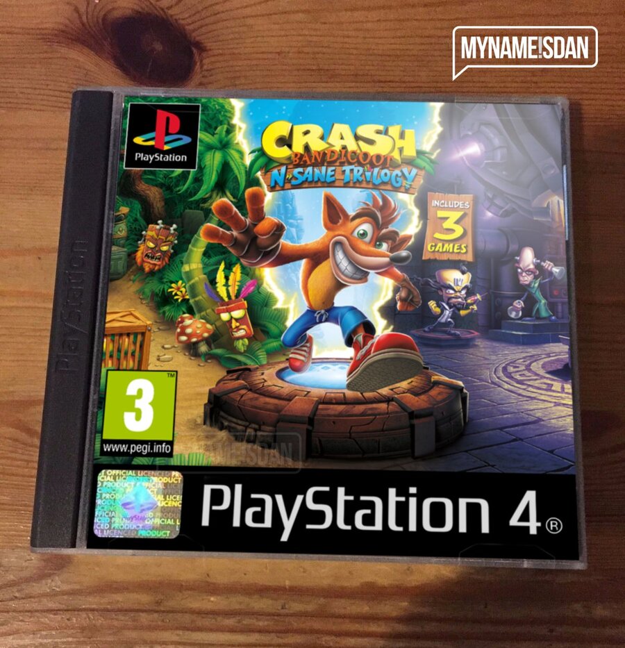 PSone Crash Bandicoot Case 1