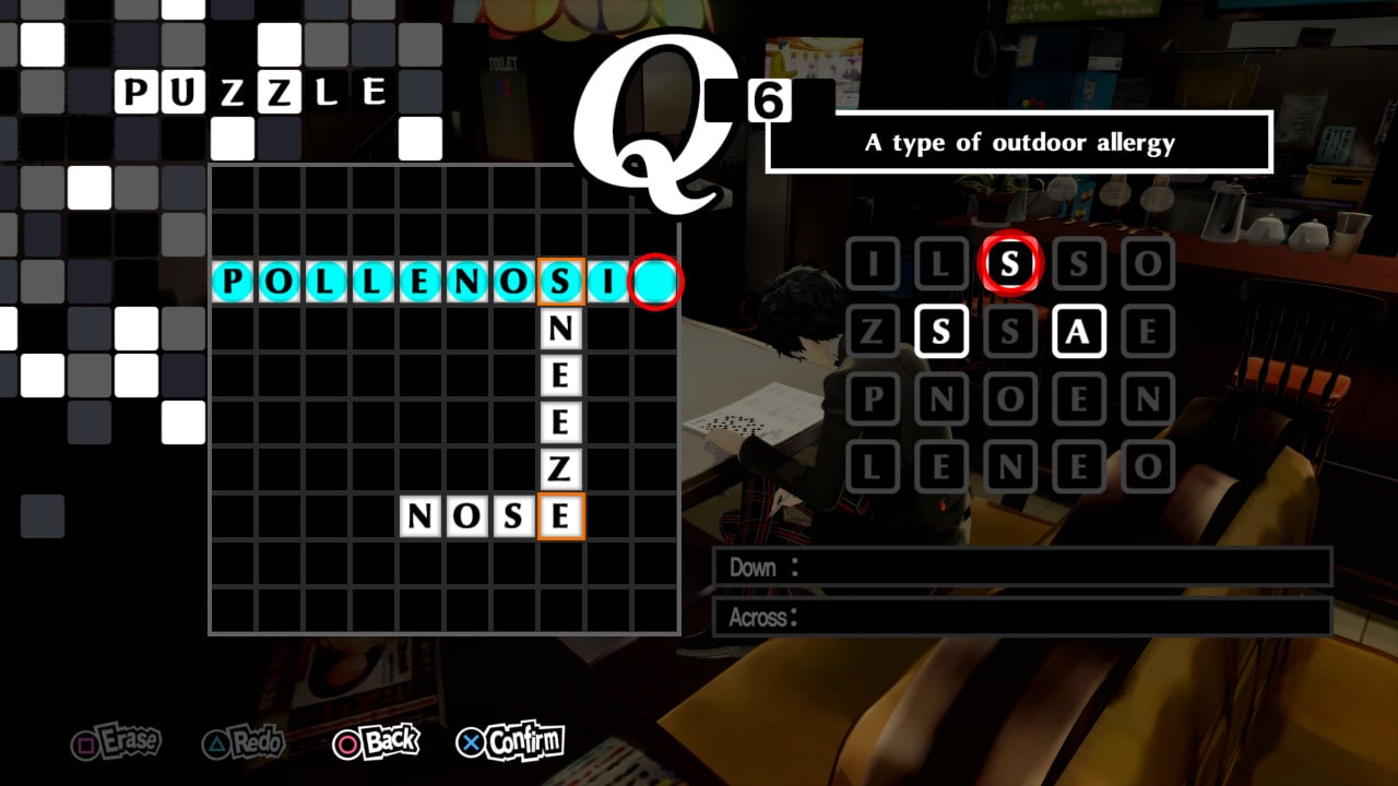 All the Persona 5 Royal crossword puzzle answers an dates 