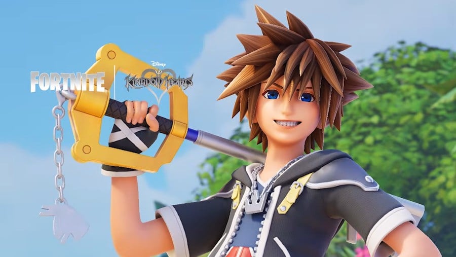 Here's Your First Look at Kingdom Hearts' Sora in Fortnite's New Override Season 1