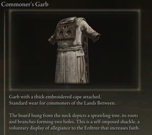 Elden Ring: All Individual Armour Pieces - Commoner's Garb