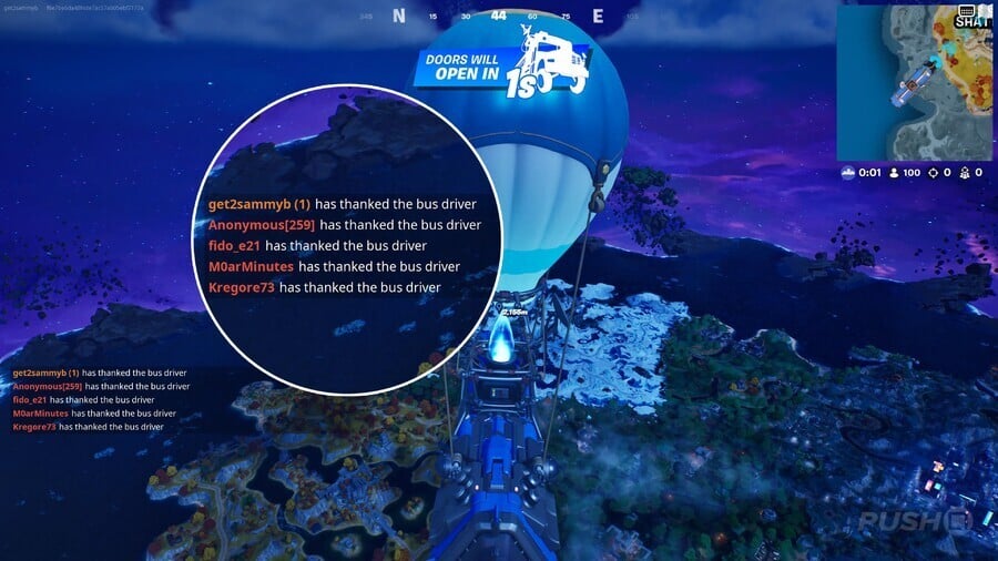 Fortnite: How to Thank the Battle Bus Driver 2