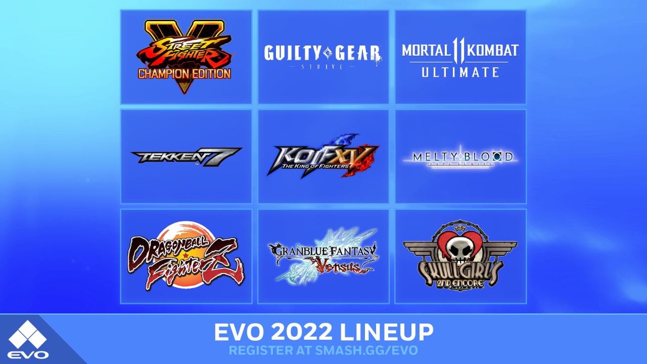 EVO 2022 Lineup revealed SFV CE, GG Strive, MK11 Ultimate, T7, Melty