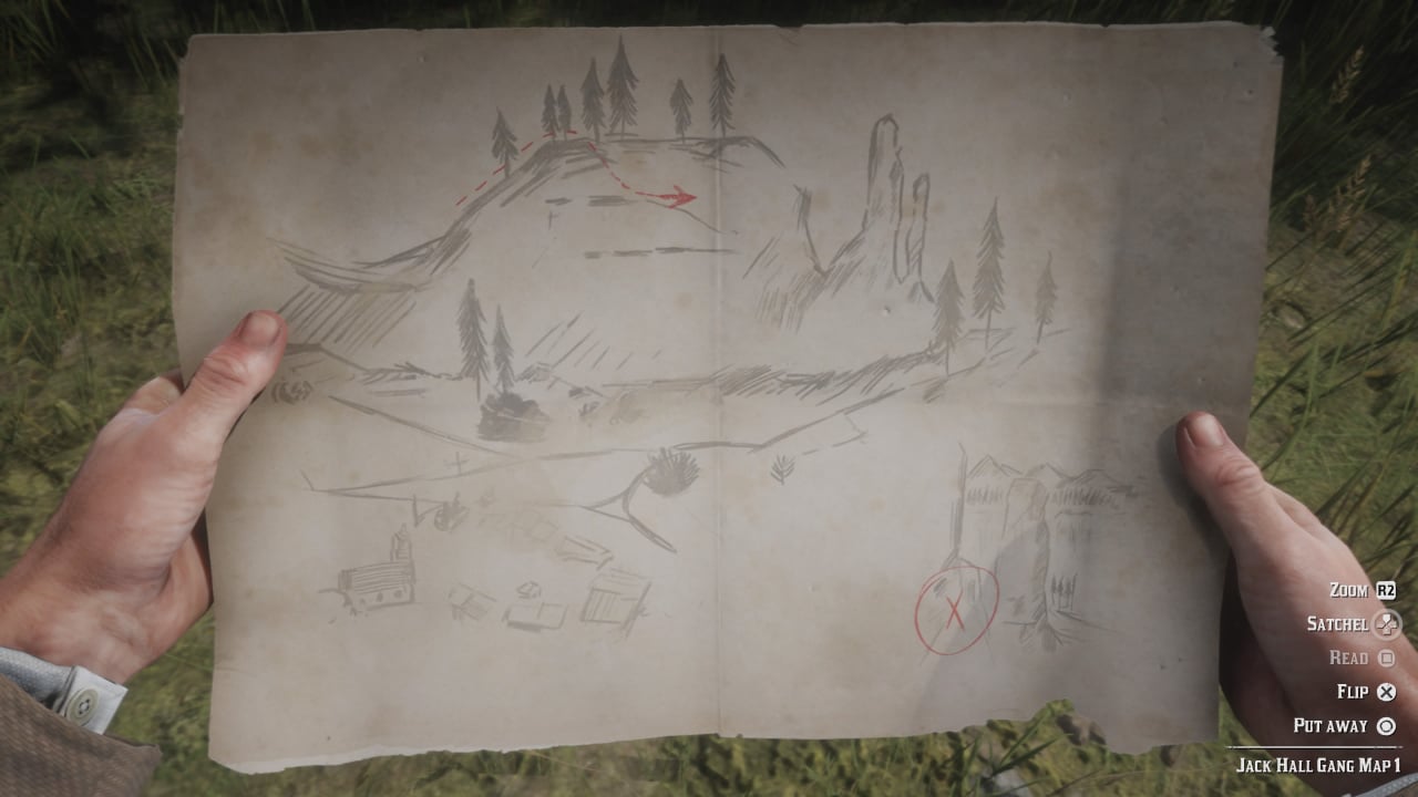 Red Dead Redemption 2 Collector's Edition Treasure Map