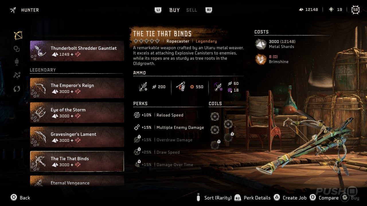 How to coil every legendary weapon in Horizon Forbidden West