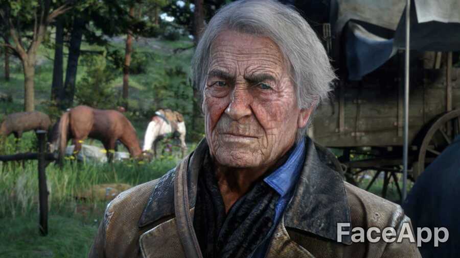 Arthur Morgan Red Dead Redemption 2 FaceApp