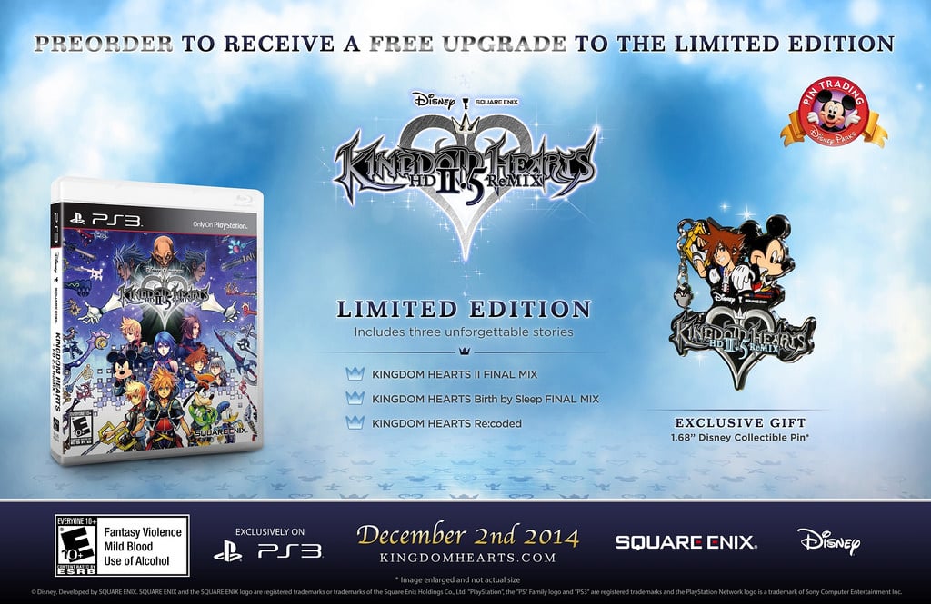 Wanorde Permanent ballon Square Enix Unlocks Kingdom Hearts HD 2.5 ReMIX Limited Edition on PS3 |  Push Square