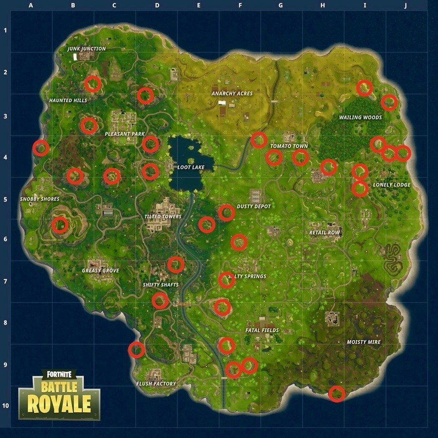 Fortnite Summit Mountain Peak Locations 2