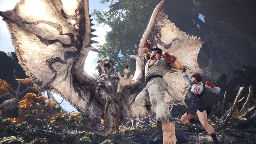 Monster Hunter World Street Fighter PS4 PlayStation 4 1