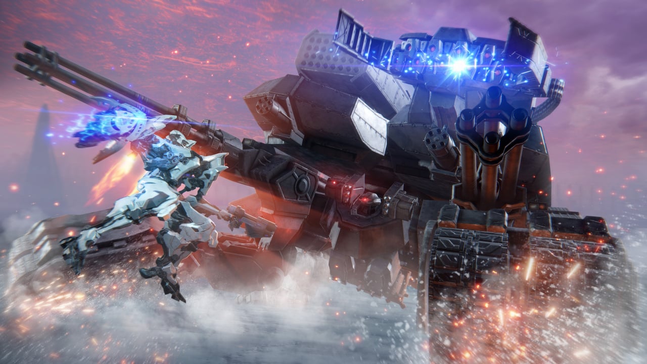 Armored Core: Verdict day screens show 20-mech battles