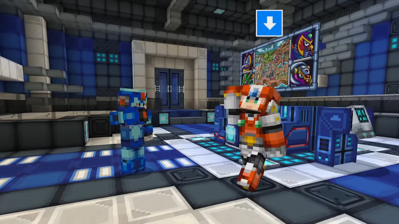Bomber Biru Datang ke Minecraft di Epic Megaman X DLC Crossover