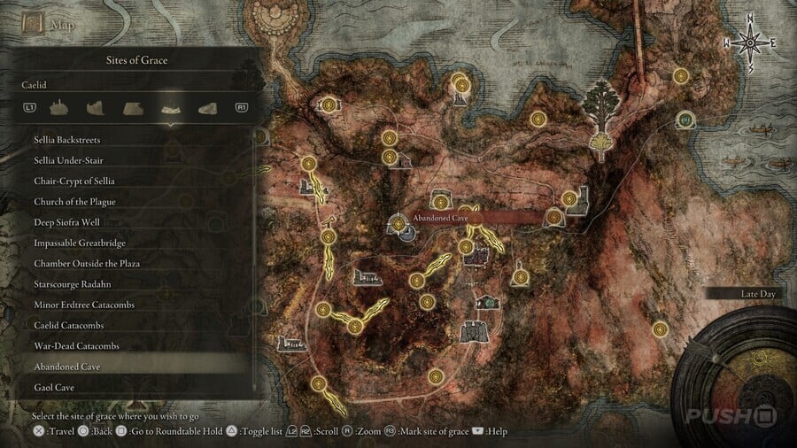 Elden Ring: All Site of Grace Locations - Caelid - Abandoned Cave