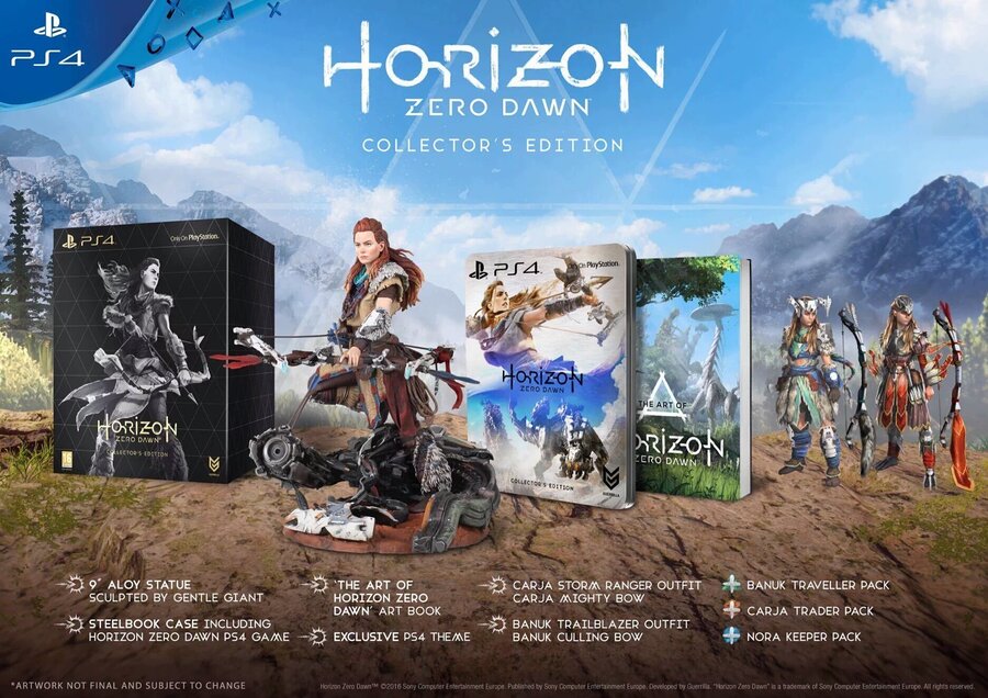 Horizon Zero Dawn PS4 PlayStation 4 Collector's Edition