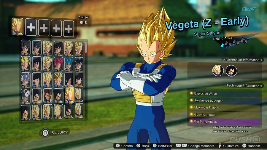 Vegeta (Z - Early) Super Saiyan 1