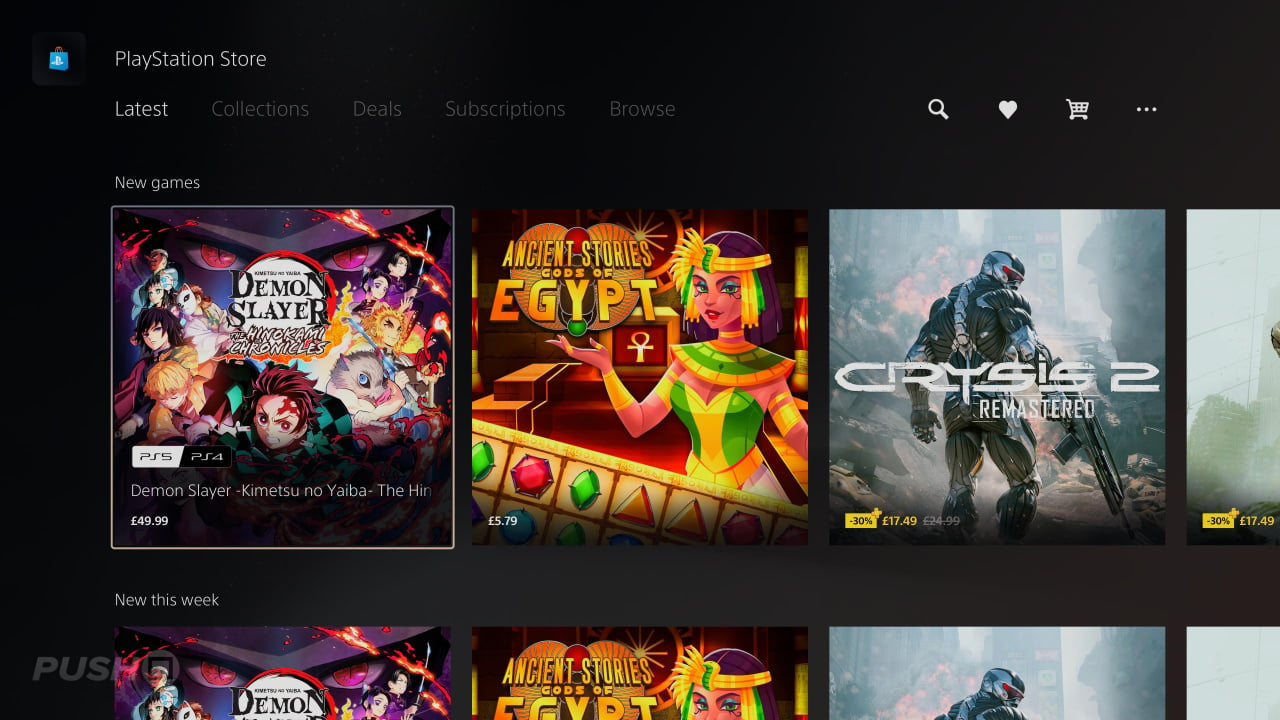 PS5 PS Store Now Shows Latest Games in New Section Push Square