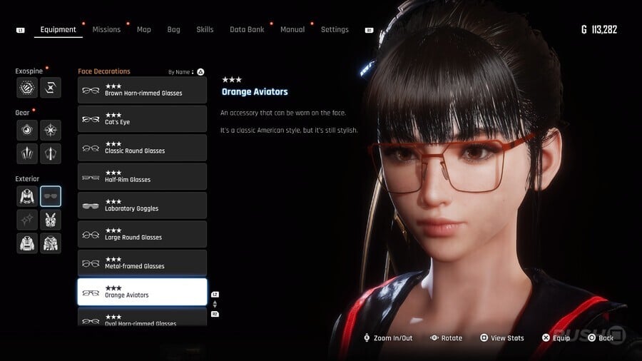 Stellar Blade "Orange Aviators" Face Decoration