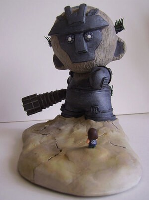 An Amazing Recreation Of An Amazing Game Via Paper Mache.