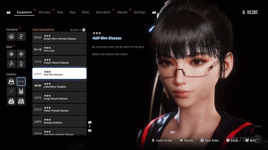 Stellar Blade "Half-Rim Glasses" Face Decoration