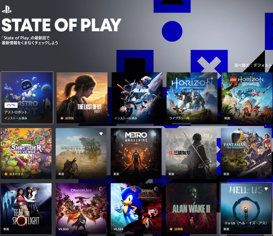 Sony Appears to Leak Many Games from State of Play 1