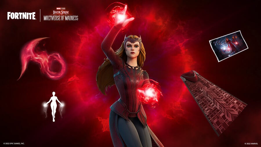 Fortnite Scarlet Witch Outfit And Accessories