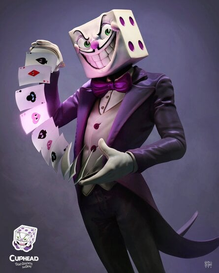 Cuphead King Dice Fan Art God of War Art Director Raf Grassetti