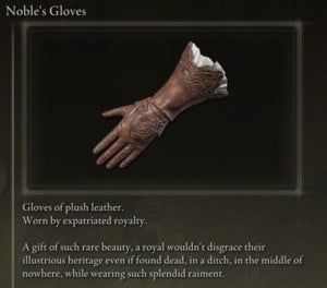 Elden Ring: All Full Armour Sets - Noble's Set - Noble's Gloves