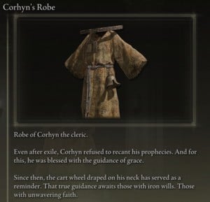 Elden Ring: All Individual Armour Pieces - Corhyn's Robe
