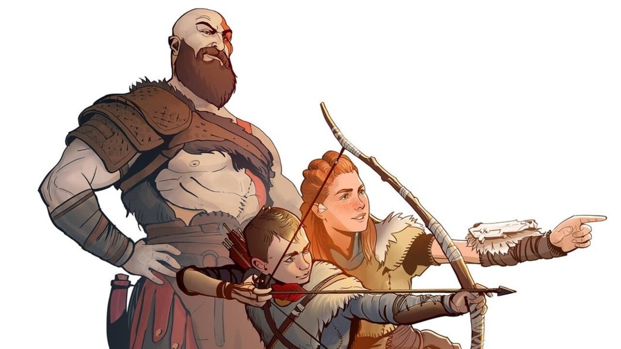 DualShockers on X: God of War Fanart Exhibits the Mighty Kratos