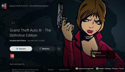 PS Now's GTA 3 Now Available to Download and Stream