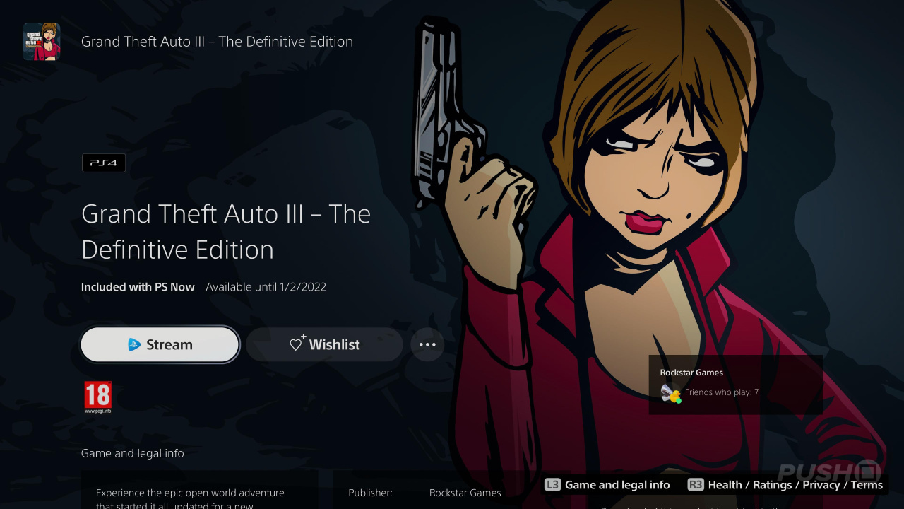 Ps Now S Gta 3 Now Available To Download And Stream Push Square