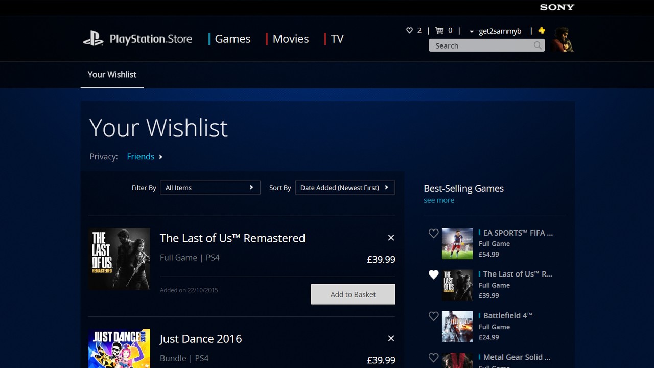 Genveje Sovereign Lagring The PlayStation Store Seems to Be Getting a Wishlist | Push Square