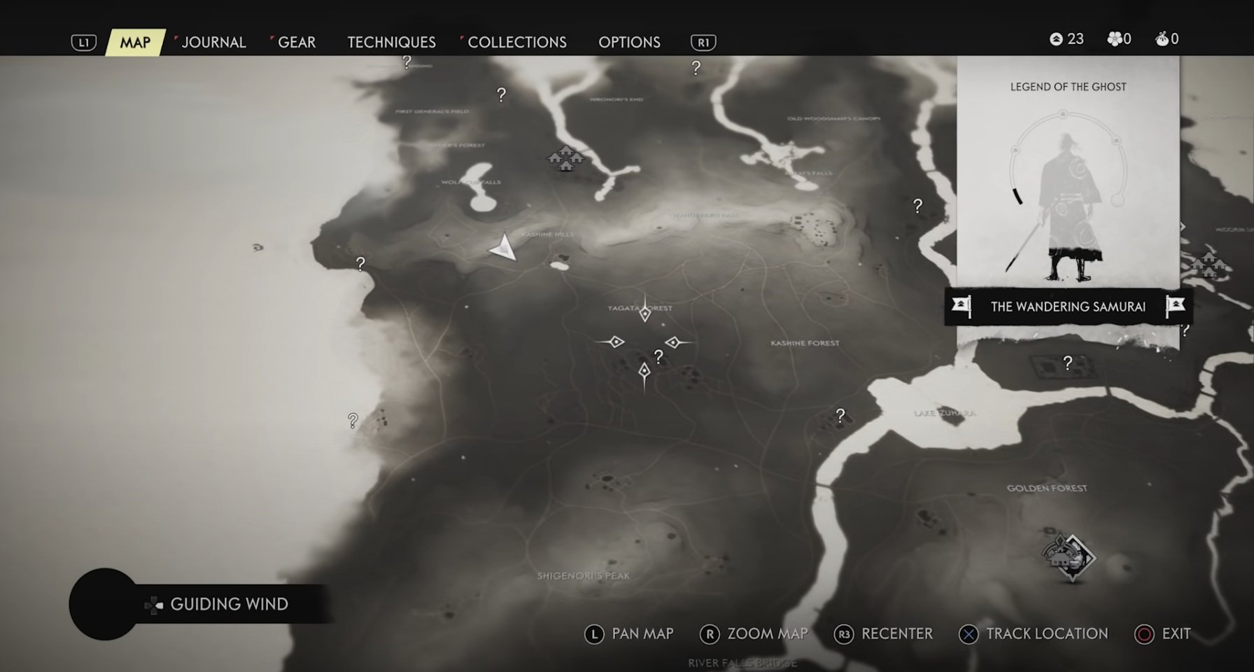 ghosts of tsushima map locations