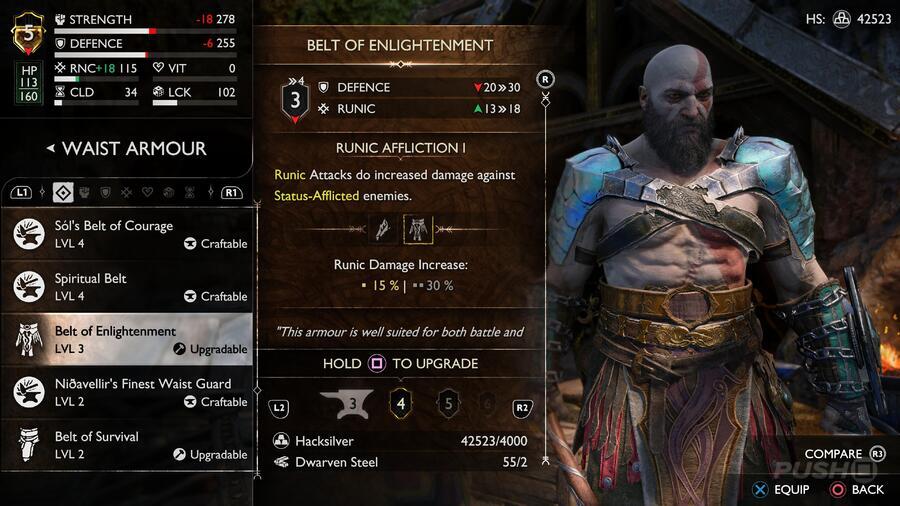God of War Ragnarok: All Waist Armour Locations and Upgrades 6